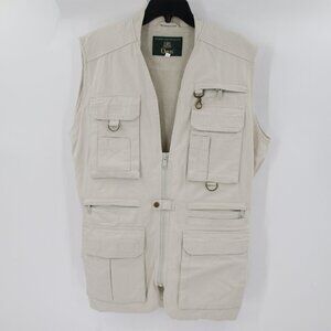 Vintage orvis Vest Men's Medium Safari Hunting Fishing Cargo Cotton photographer